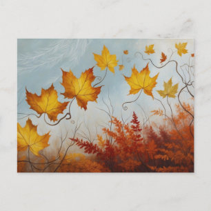 Carte Postale Herbstblätter
