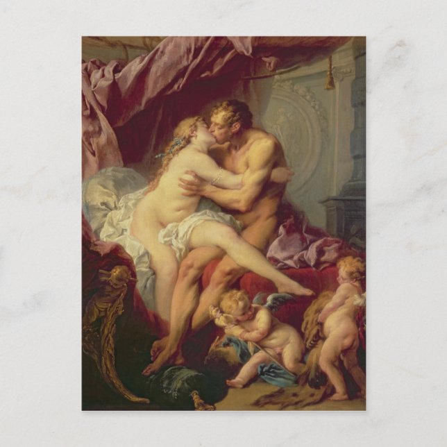 Carte Postale Hercules et Omphale (Devant)
