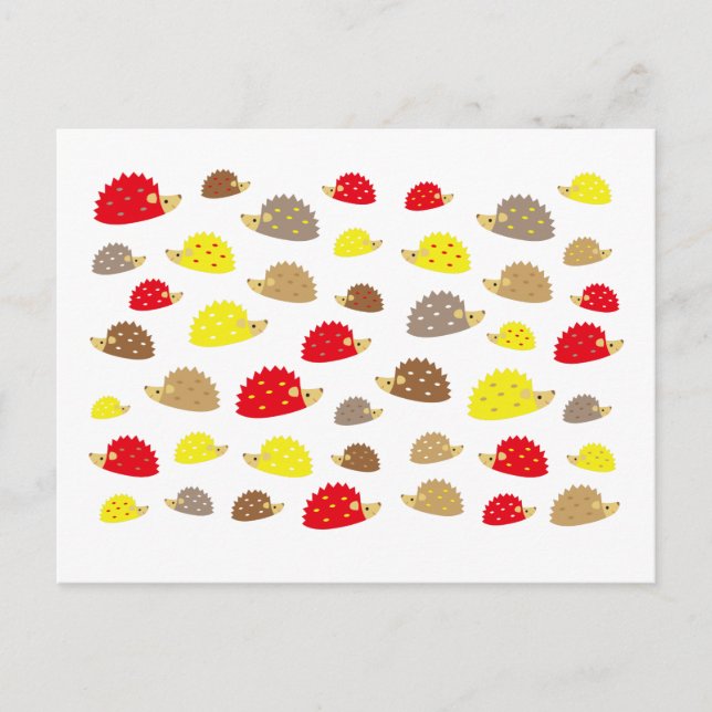 Carte Postale hérisson (Devant)