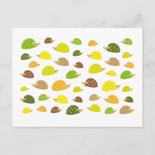 Carte Postale hérisson (Devant)