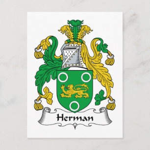 Carte Postale Herman Family Crest
