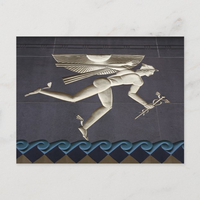 Carte Postale Hermes - Héraut des dieux grecs à New York (Devant)
