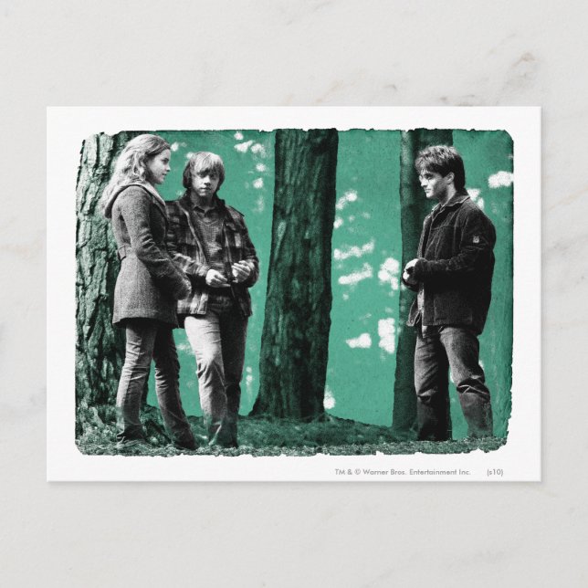Carte Postale Hermione, Ron et Harry 1 (Devant)