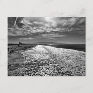 Carte Postale Hermosa Beach, photo en noir et blanc