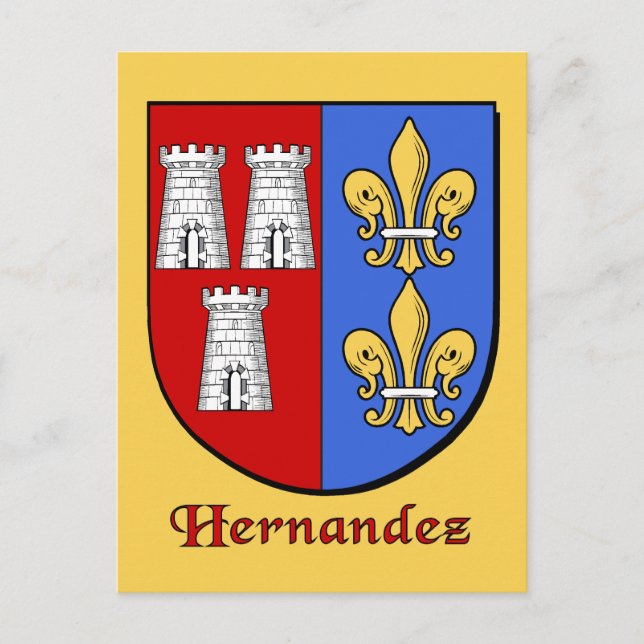 Carte Postale Hernandez Family Shield (Devant)