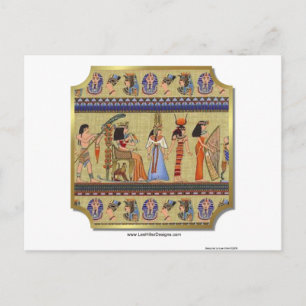 Carte Postale Héroglyphes égyptiens Vêtements, Cadeaux Objets de