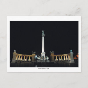 Carte Postale Héros Carré la nuit