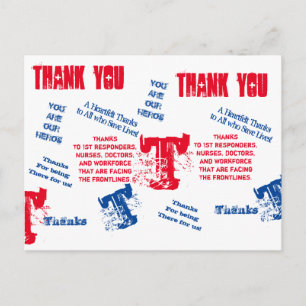 CARTE POSTALE HÉROS CORONAVIRUS