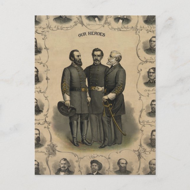 Carte Postale Héros de la guerre civile (Devant)
