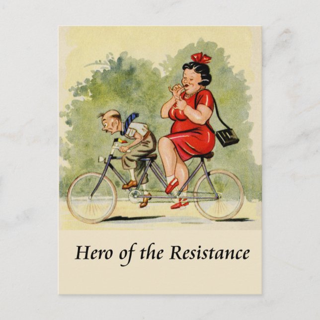 Carte Postale Héros de la résistance (Devant)