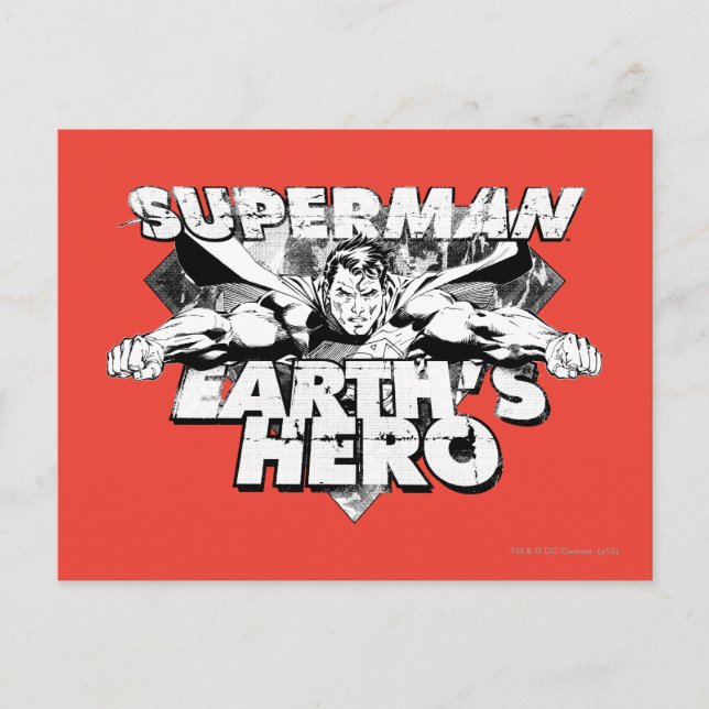 Carte Postale Héros de Superman Earth (Devant)