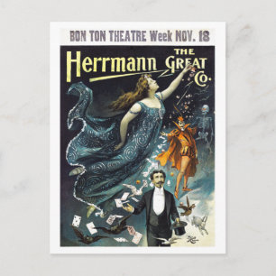 Carte Postale Herrmann Le grand Poster vintage restauré
