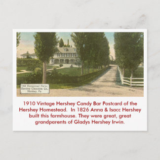 Carte postale Hershey Candy Bar