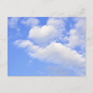 Carte Postale Herz aus Wolken