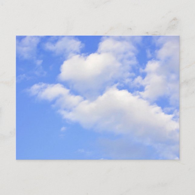 Carte Postale Herz aus Wolken (Devant)