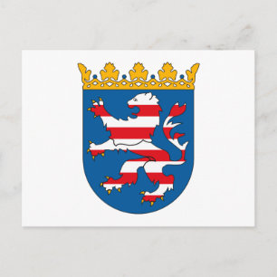 Carte postale Hessen Coat d'armoiries
