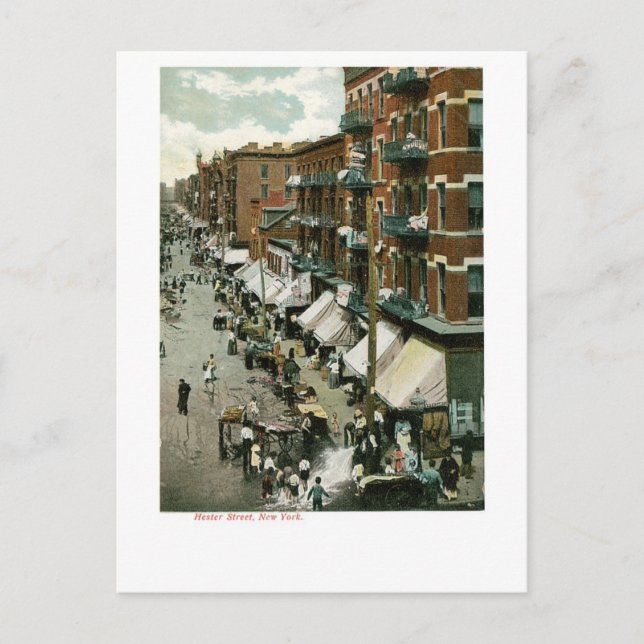 Carte Postale Hester Street, New York (Devant)