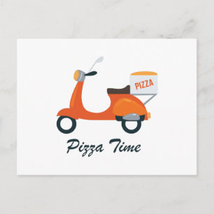 Carte Postale Heure de la pizza