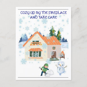 Carte postale HEURE DE NEIGE