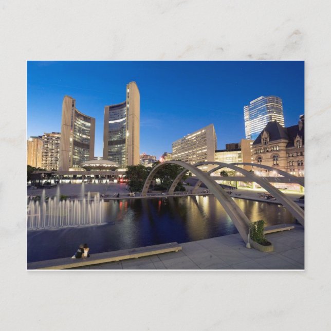 Carte Postale Heure d'été City Hall Toronto (Devant)