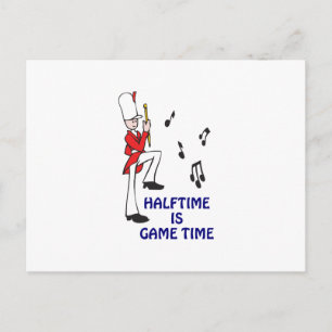 CARTE POSTALE HEURE DU JEU À MI-TEMPS