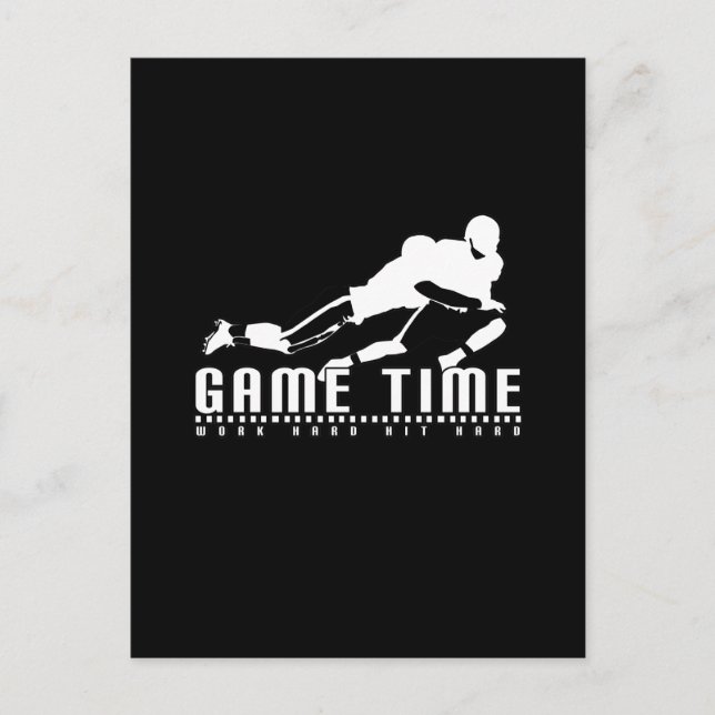 Carte Postale Heure du jeu - Tackle (Devant)