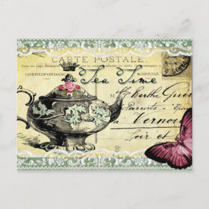 Carte Postale Heure du thé