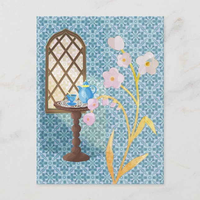 Carte Postale Heure du thé (Devant)