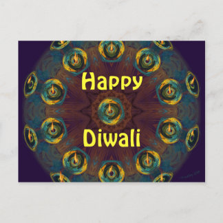 Carte postale heureuse de Diwali