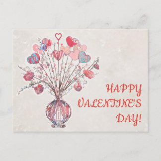 CARTE POSTALE HEUREUSE SAINTE-VALENTIN