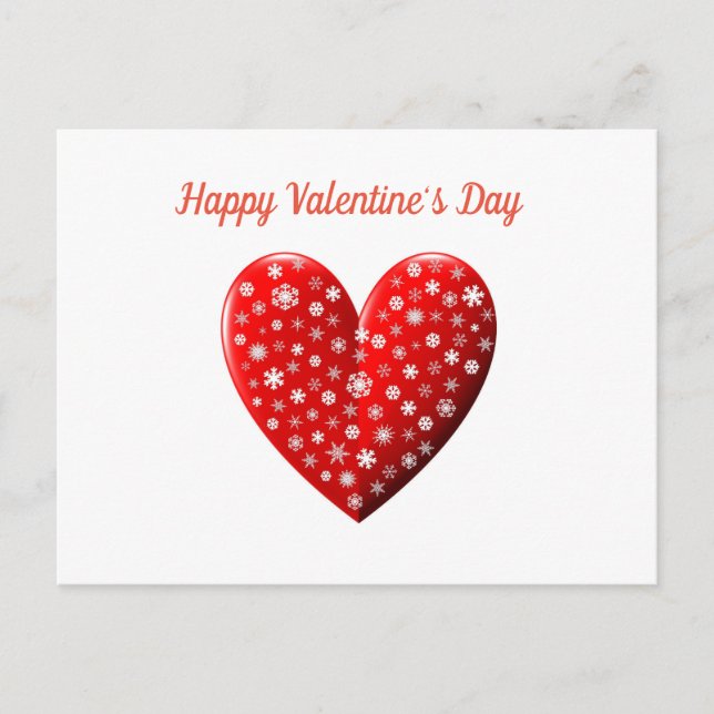 Carte Postale Heureuse Sainte-Valentin de Red Heart (Devant)