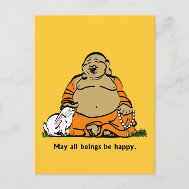 CARTE POSTALE HEUREUX BUDDHA (Devant)
