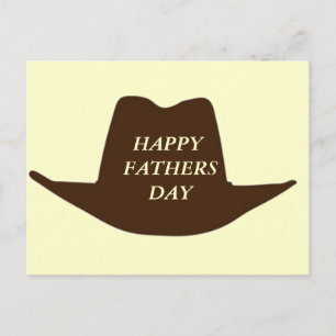 Carte Postale Heureux Fête des pères Cowboy Papa