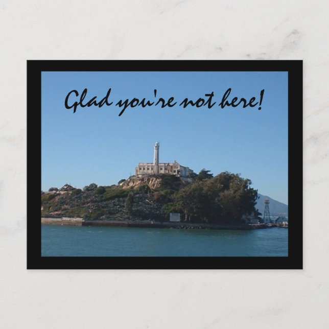 Carte Postale Heureux que tu ne sois pas là ! (Devant)