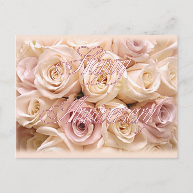 Carte Postale HEUREUX ROSES ANNIVERSAIRE par SHARON SHARPE (Devant)