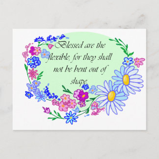 Carte Postale Heureux sont les Flexibles