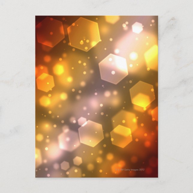 Carte Postale Hexagon Abstrait (Devant)