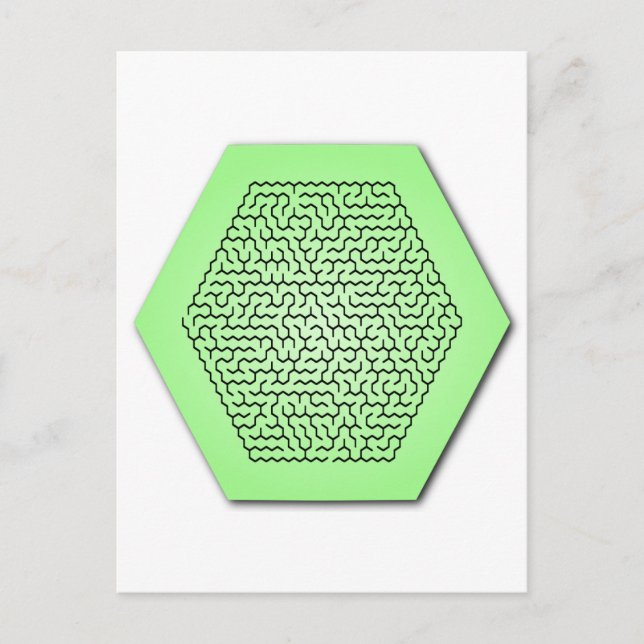 Carte Postale Hexagon Maze (Devant)