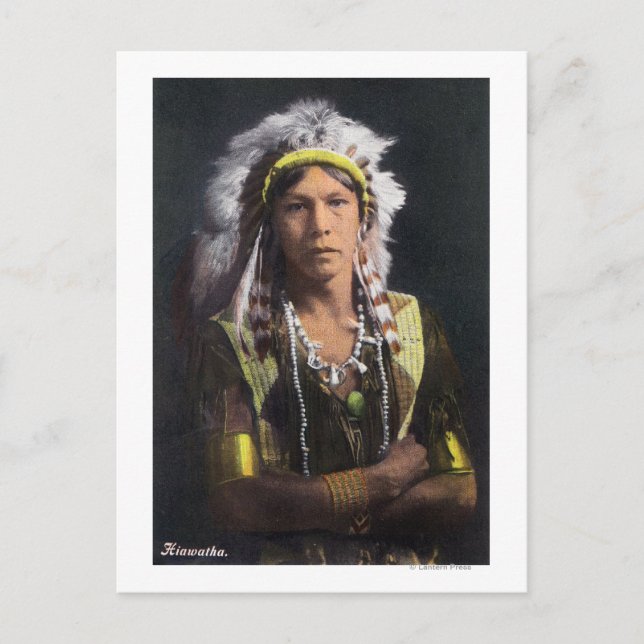 Carte Postale Hiawatha Portrait (Devant)
