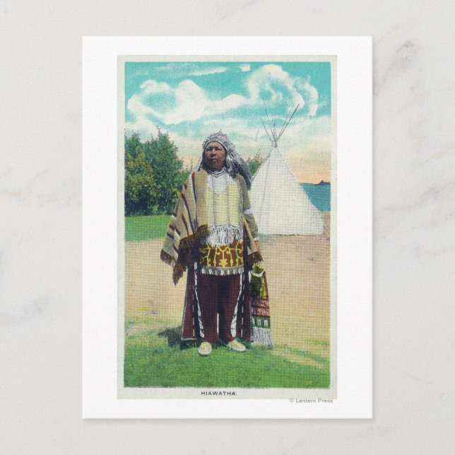 Carte Postale Hiawatha Portrait # 2 (Devant)