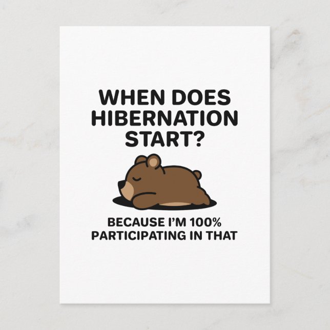 Carte Postale Hibernation (Devant)