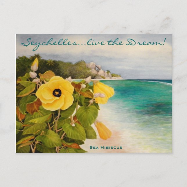 Carte Postale Hibiscus (Devant)