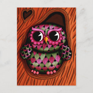 Carte postale Hibou