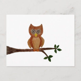Carte Postale Hibou