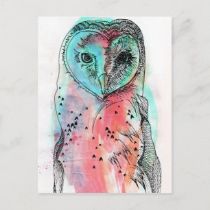Carte Postale Hibou
