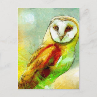 Carte Postale Hibou de gardien