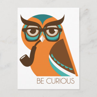 Carte Postale Hibou de Quizik