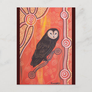 Carte Postale Hibou Dreaming