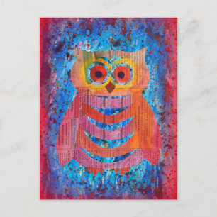 Carte Postale Hibou / Eule