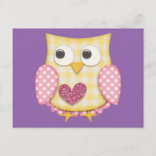 Carte Postale Hibou mignon